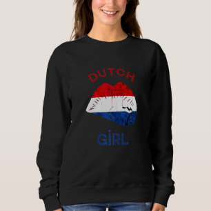 Sudadera Chica Holandesa Labios Países Bajos Orgullo Holand