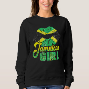 Sudadera Chica jamaiquina orgullosa de que las mujeres jama