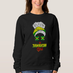 Sudadera Chica jamaiquina orgullosa de que las mujeres jama