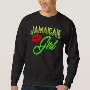 Sudadera Chica jamaiquina orgullosa de que las mujeres jama