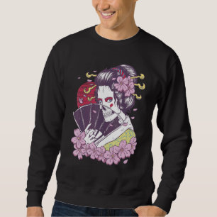 Sudadera Chica japonés de Geisha Sakura cerezo Scary S