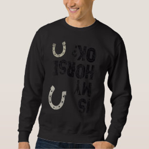 Sudadera Chica Jinete de Caballo ES MI CABALLO OKAY Ecuestr