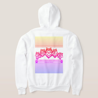Sudadera Chica Lobo Blanco