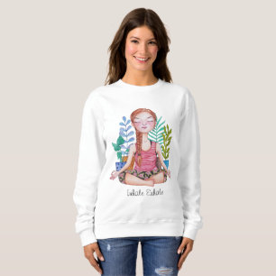 Sudadera Chica mediador con plantas
