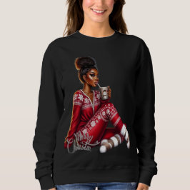 Sudadera Chica Navideña Acogedora – Camiseta de Manga Larga