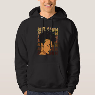 Sudadera Chica Negra Fuerte Afro Amor Melanina Americana Af
