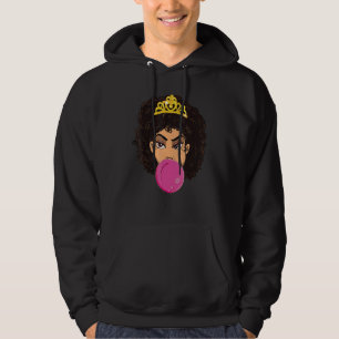 Sudadera Chica negro magia Bubblegum Afro Diva Reina africa