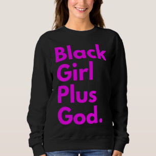 Sudadera Chica NEGRO MÁS DIOS