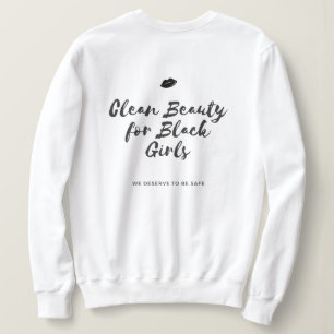 Sudadera Chica negro Slay. Belleza limpia para Chicas negro