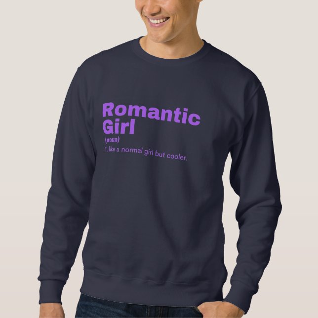 Sudadera chica Ntic - Romántico (Anverso)