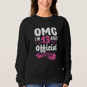 Sudadera Chica oficial adolescente por decimotercer cumplea
