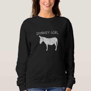 Sudadera Chica orgullosa de burro Mujeres ama animal caball