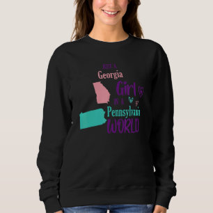 Sudadera Chica orgullosa Solo una chica de Georgia en un M