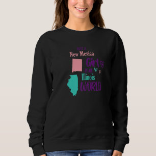 Sudadera Chica orgullosa Solo una chica de Nuevo México en