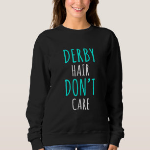 Sudadera Chica Patinadora De Roller Derby Pelo Despreocupad
