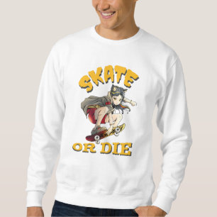 Sudadera Chica patinadora Skate or die