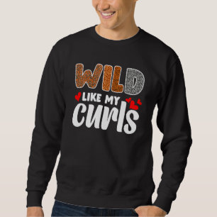 Sudadera Chica Pequeña Leopardo Pelo Rizado Salvaje Como Mi