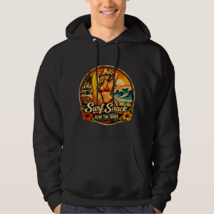 Sudadera Chica Pin-Up de Surf Shack   Cabalga las Olas de l