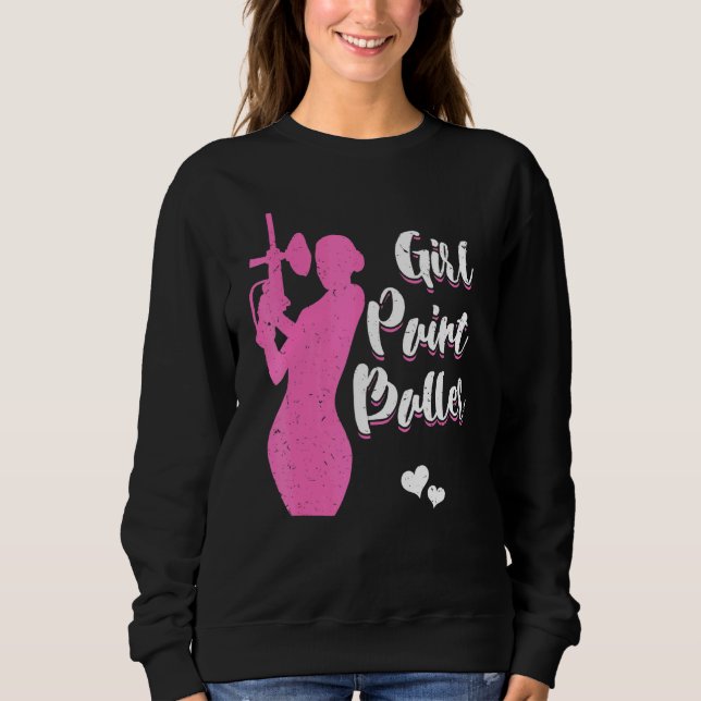 Sudadera Chica Pintora Femenina Jugadora Balonmano (Anverso)