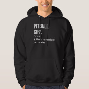 Sudadera Chica Pitbull Diciendo Divertidas Para Las Mujeres