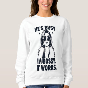 Sudadera Chica Power Tee I Bossy Wife Tee I Couple Shirt