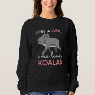 Sudadera Chica que ama a Koalas Australia tiene amante de l