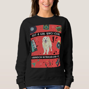 Sudadera Chica que ama a Labrador Recuperador Labrador Recu