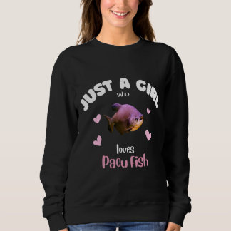 Sudadera Chica que ama el pescado de Pacu