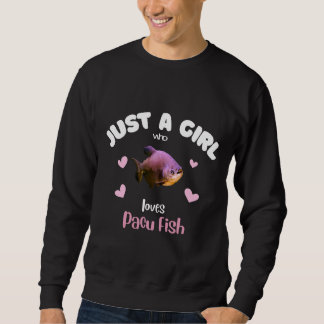Sudadera Chica que ama el pescado de Pacu