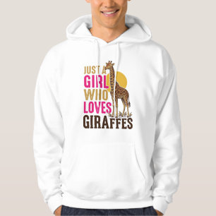 Sudadera Chica Que Ama Jirafas Camiseta Vintage Jirafa Desi