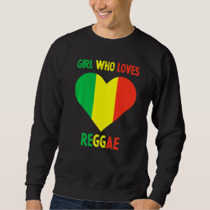 Sudadera Chica que ama la música reggae Jamaica Rastafari J