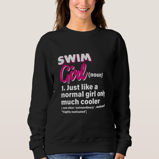 Sudadera Chica que nada como una chica normal solo que much (Anverso)