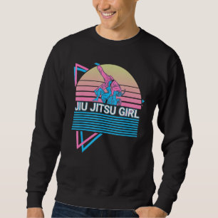 Sudadera Chica Retro de Jiu Jitsu BJJ Jiu Jitsu