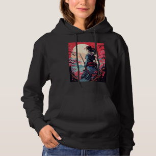 Sudadera Chica Samurai japonés retro vintage Sakura Cherry