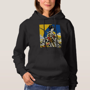 Sudadera Chica Samurai japonés retro vintage Sakura Cherry