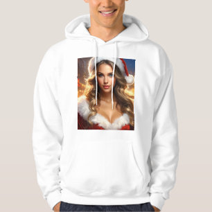 Sudadera Chica Santa de Navidad Nostálgica