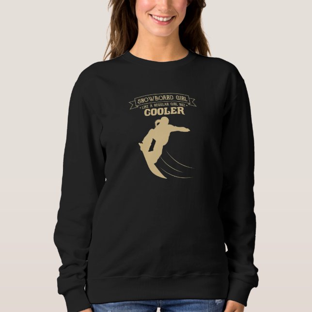 Sudadera Chica Snowboard Tricks (Anverso)