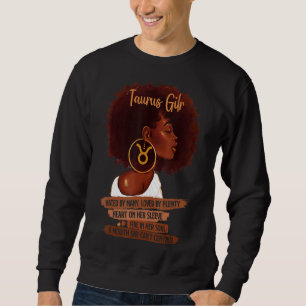 Sudadera Chica Taurus Cumpleaños Melanin Afro Reina Mujer N