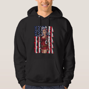 Sudadera CHICA USA Pin-Up con llave