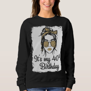Sudadera Chica Vintage es mi 40 cumpleaños feliz para mí 40