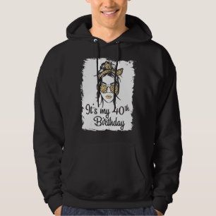 Sudadera Chica Vintage es mi 40 cumpleaños feliz para mí 40