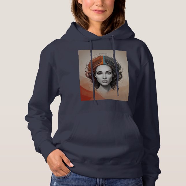 Sudadera chica vívido fuera de adentro (Anverso)