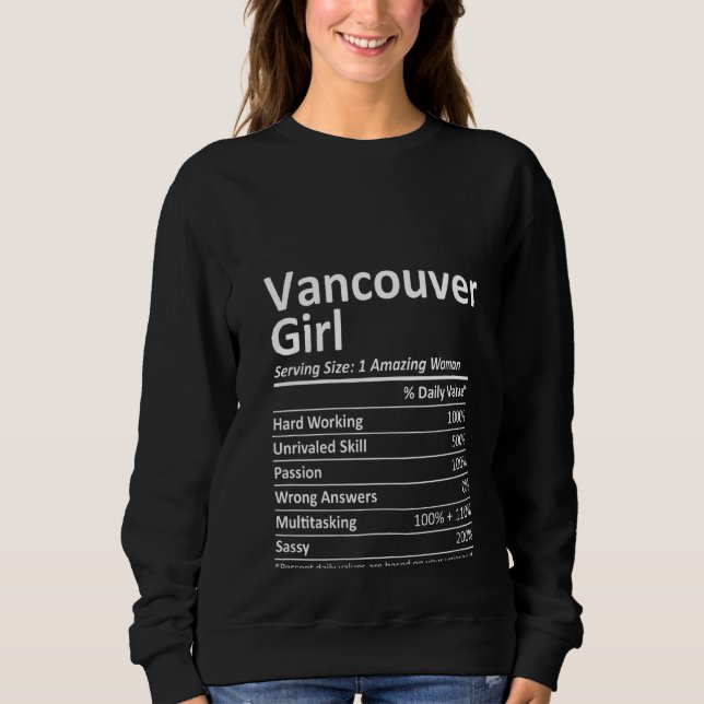 Sudadera Chica Wa Washington Funny City Hom (Anverso)