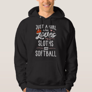 Sudadera Chica Y Ama Slots A Who Softball Sloths Solo