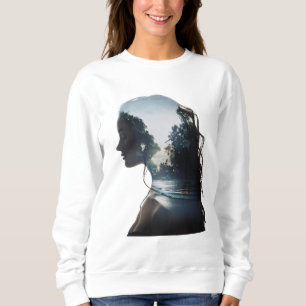 Sudadera Chica y naturaleza