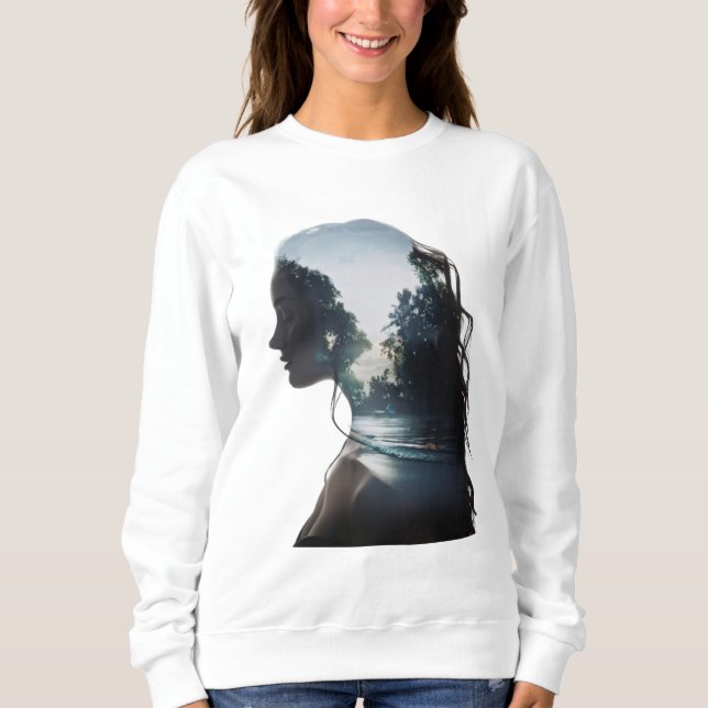 Sudadera Chica y naturaleza (Anverso)