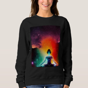 Sudadera Chica Yoga Saludo al Sol Femenino Meditación Chakr