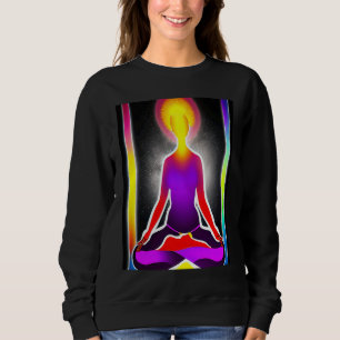 Sudadera Chica Yoga Saludo al Sol Femenino Meditación Chakr