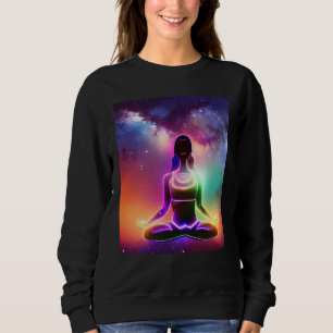 Sudadera Chica Yoga Saludo Solar Femenino Meditación Chakra