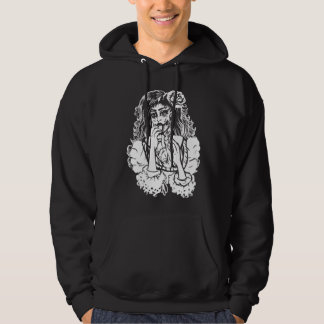Sudadera Chica zombie comiendo corazón victoriano gótico pu